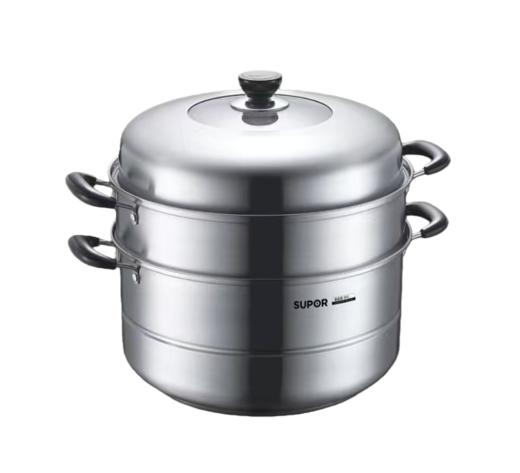 SUPOR苏泊尔好帮手不锈钢三层复底蒸锅SZ32B17    32CM 商品图0