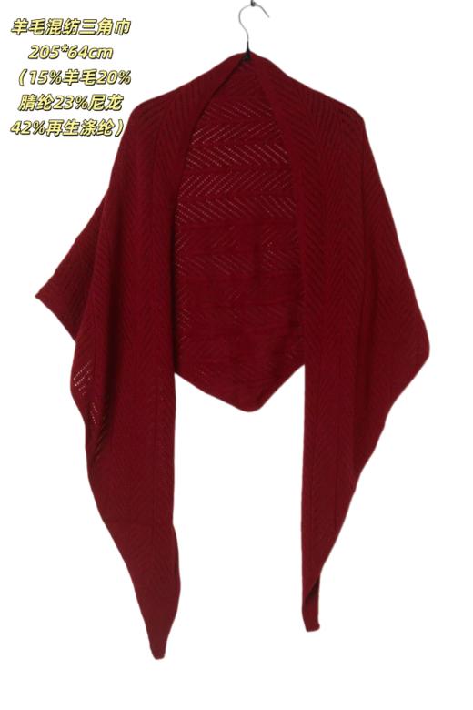 一周发货【针织帽 & 多功能三角巾】黑色、咖色、灰色针织帽，减龄保暖防风护耳，大头围款！3款三角巾，解锁4种最经典百搭色系，咖色、红色、黑色、白色 商品图12