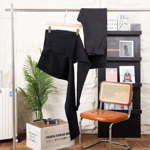 D110603品质巨献！360度无死角包边！秋冬男士羊毛呢轻商务修身小直筒休闲长裤 商品图4