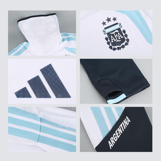小李子ADIDAS阿迪达斯2026世界杯阿根廷球员版高领长袖训练服成人男JY7040 商品图3