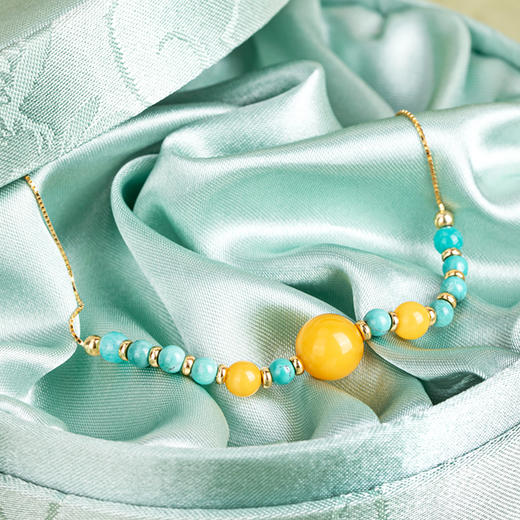 珠御在殿·平安长生绿松石系列首饰 ， 紫禁文创出品，严选高品质，戴出中式高级美【G】 商品图4