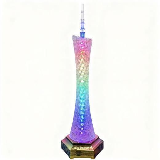 1:580精准还原，58cm超大号 广州塔模型 10种炫彩LED灯光效果 精美工艺 小蛮腰蓝牙音箱 XMY88 商品图0