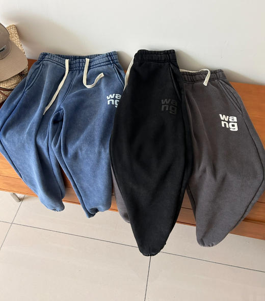 原单品质大王水洗加绒卫裤长裤8110306 商品图2