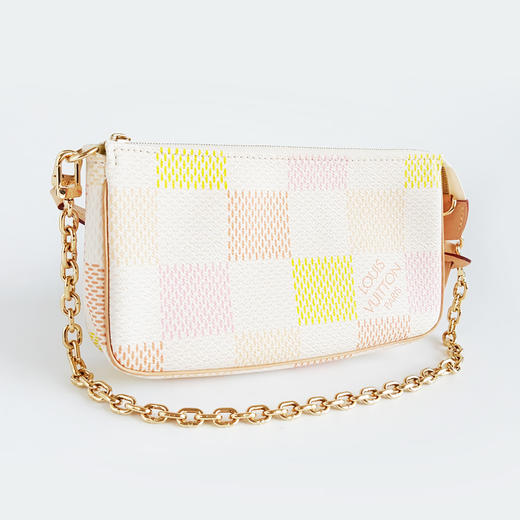 【全新未使用】LV路易威登N40642 POCHETTE ACCESSOIRES彩色棋盘格麻将包链条单肩腋下包女士031125YY40 商品图2