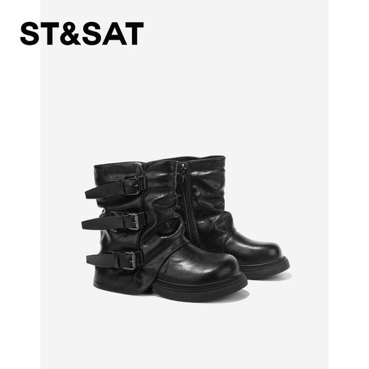 【童鞋】星期六加绒时髦废土风女童裤腿靴SSD4198L4V 商品图5