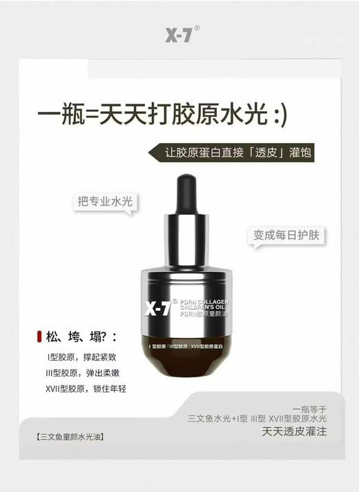 X7三文鱼童颜水光油35ml修护屏障｜深润抗燥｜透出光感 商品图3