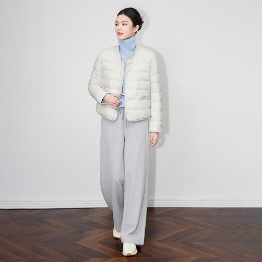 「高货wl」全新升级【铂金会员441/天猫599/差价158】(84939)洛诗琳云朵90白鸭绒羽绒服2025冬季泡芙保暖立领保暖外套 商品图1