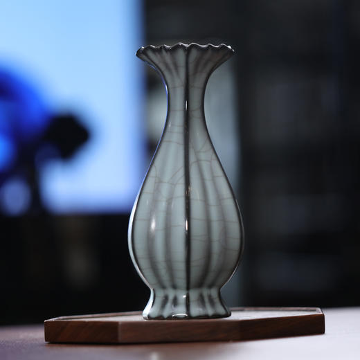 问鼎官窑宋青金标菊口瓶（缺货） 商品图0