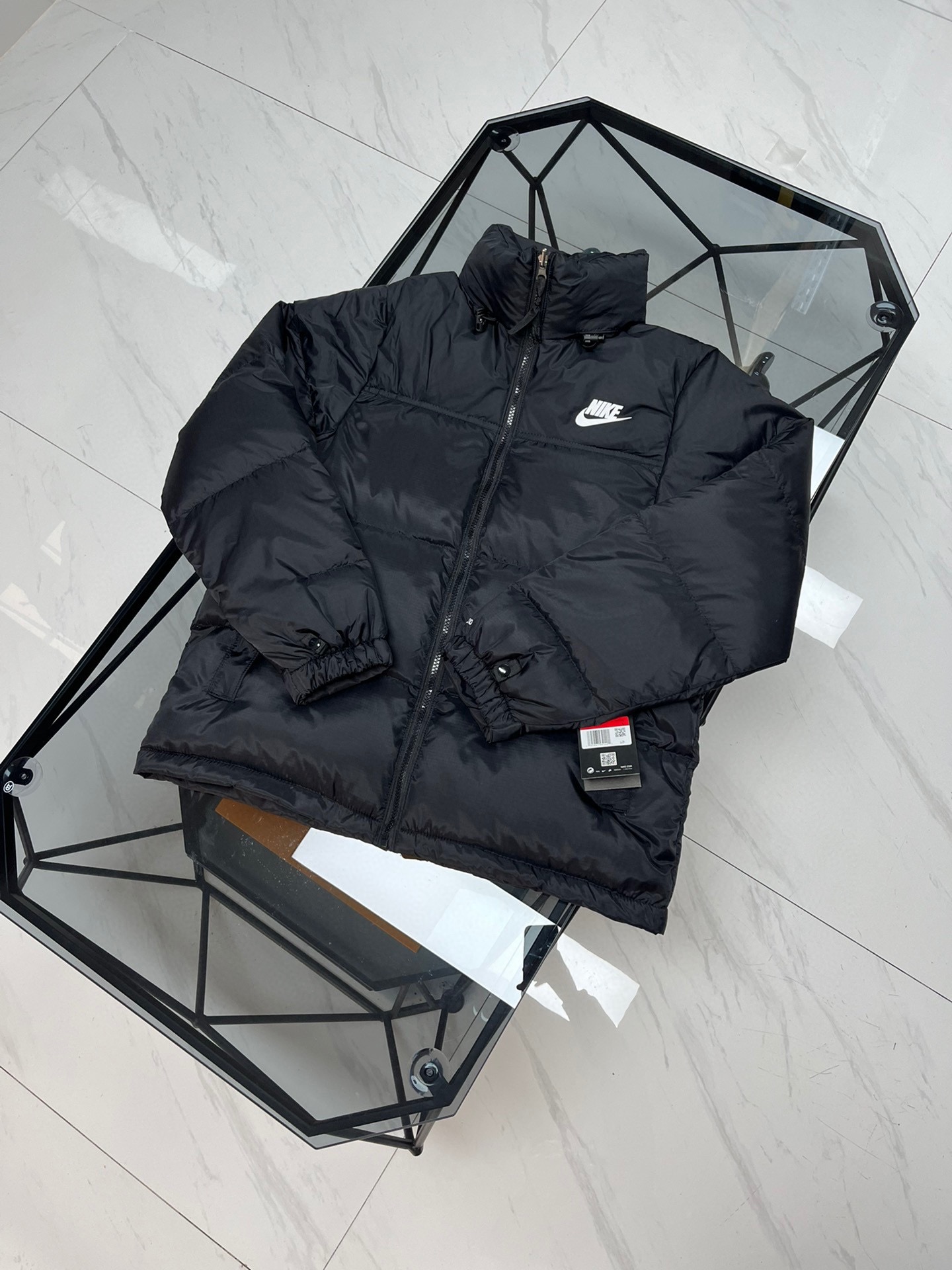 耐克经典基础款情侣款立领羽绒服，经典百搭