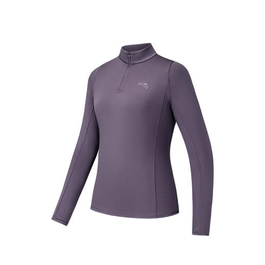 安踏空气麦芬T | 保暖轻便女子冬季卫衣亲肤跑步长T162545403N 商品图1