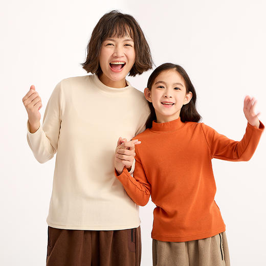 7-15天发货龙之涵 亲子款7A抗菌抓绒热皮肌底衣 中大童秋冬新款打底 可外穿可内搭 婴幼儿A类标准 商品图5