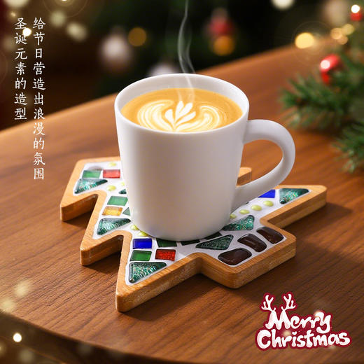 【DIY马赛克手工杯垫】圣诞马赛克手工材料杯垫 儿童手工手工礼物实用摆件派对布置装饰品 商品图3