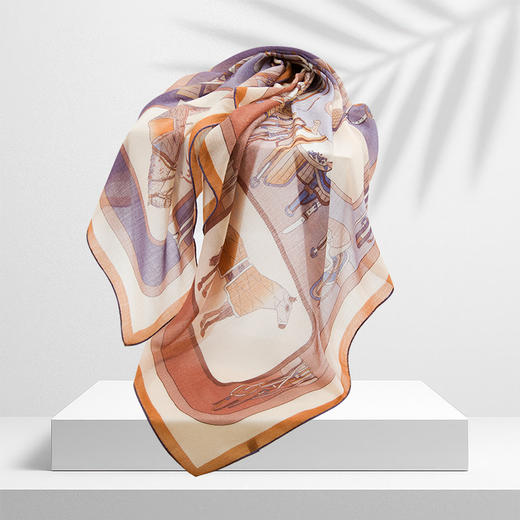 鑫缘  精纺羊绒大方巾 GD0028 商品图9