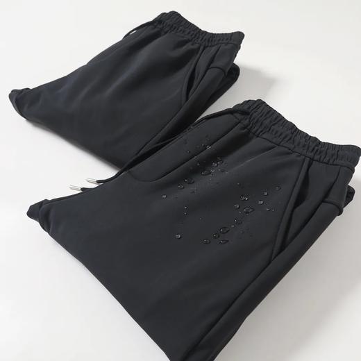 D110604御寒保暖冬季加绒厚款男士新品直筒松紧腰自发热休闲长裤！ 商品图2