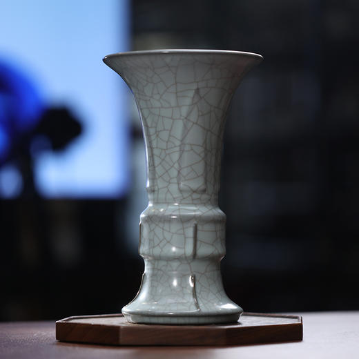 问鼎官窑宋青金标花觚尊（缺货） 商品图0