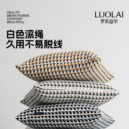 罗莱软装 画廊格抱枕 商品图3