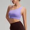 跃牌【安琪拉系列】新款斜单肩不规则美背瑜伽文胸速干运动弹力内衣跑步健身背心WX60321 商品缩略图2