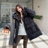 奢姿2025冬季大码女装胖妹妹可脱卸毛领连帽设计中长款百搭羽绒服7354300229 商品缩略图4