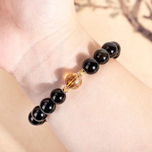 珠御在殿【紫禁守护】金曜石手串/项链 虎眼金曜 金瑞呈祥 流光婉转 福运交织【G】 商品图9