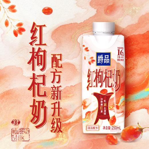 爵品红枸杞奶250ml×10盒 商品图0