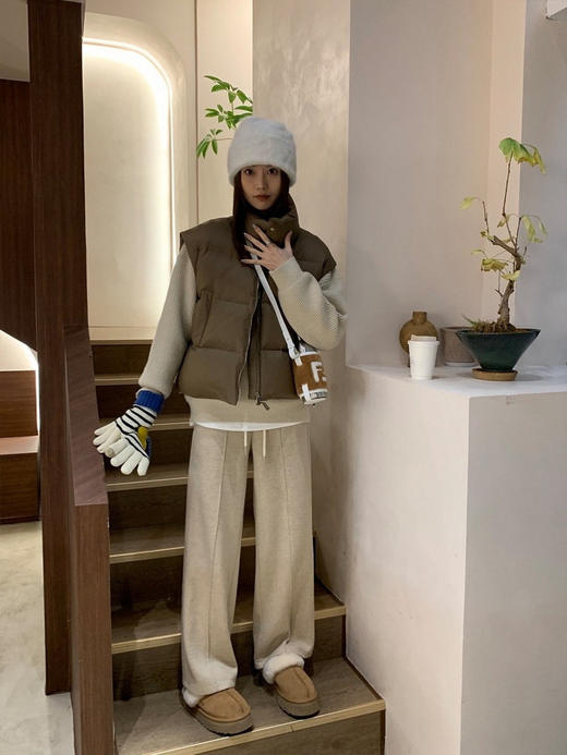 【人字纹羊毛裤直筒毛呢裤】肉眼可见的厚实，入秋必备神裤！立体修身剪裁➕巨显瘦中缝线，神裤本尊，没有平替！-XJC 商品图10