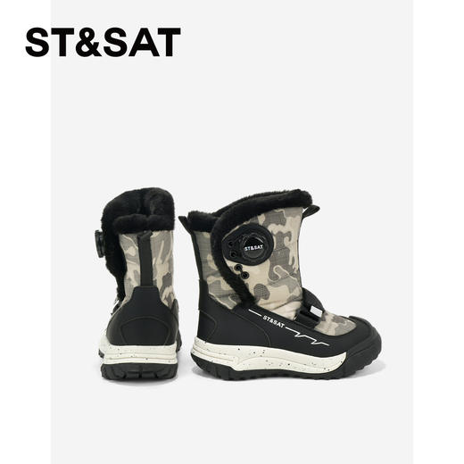 【童鞋】星期六机能风厚绒保暖男女童雪地靴SSD419AL3V 商品图4