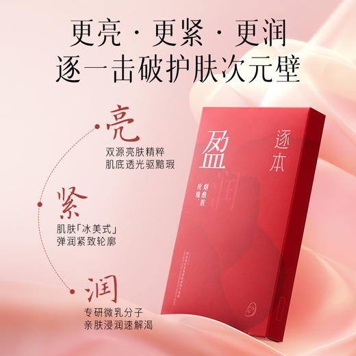逐本墨红玫瑰烟酰胺精华面膜（5片/盒） 商品图4