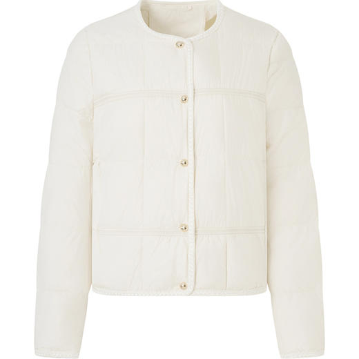 「高货wl」全新升级【铂金会员487/天猫659/差价172】(94614)洛诗琳2025冬季轻奢小香风90白鸭绒轻薄保暖短款羽绒服女 商品图4