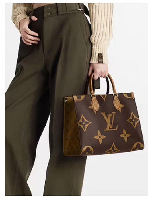 LV on the go 中号 老花拼色 单肩包 商品图1