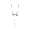 【蝴蝶之约】s925纯银微镶蝴蝶结水滴项链【YXS-A2644】 商品缩略图4