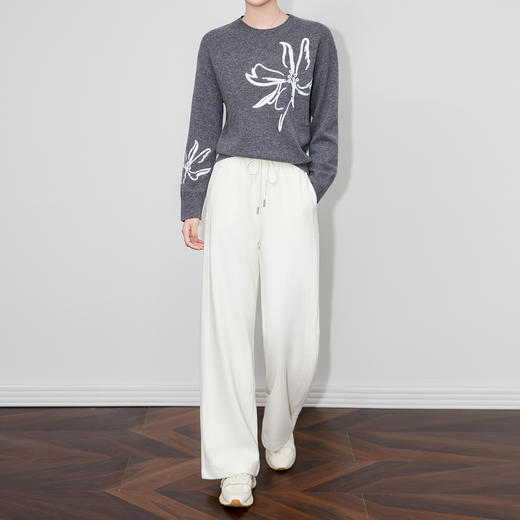 「高货wl」全新升级【铂金会员220/天猫299/差价79】(84552)洛诗琳休闲抽绳通勤香蕉裤2025秋冬加厚含羊毛宽松卫裤女 商品图0