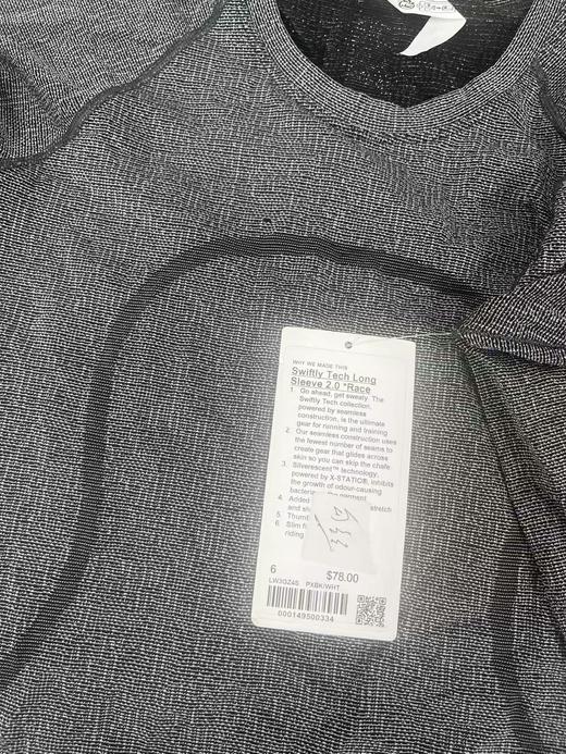 瑕疵Lululemon/露露乐檬  女士长袖圆领T恤 商品图2