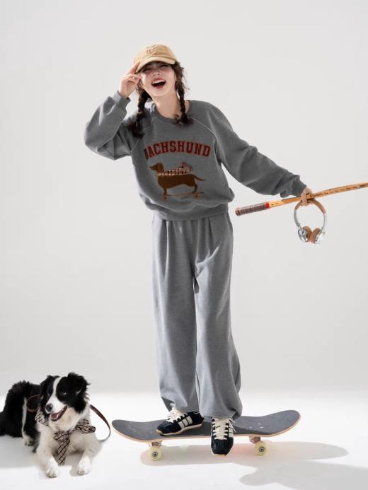 浮生八记/25C115/25C113/复古英伦刺绣腊肠贴布绣卫衣卫裤 商品图0