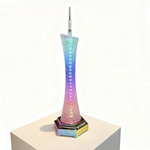 1:580精准还原，58cm超大号 广州塔模型 10种炫彩LED灯光效果 精美工艺 小蛮腰蓝牙音箱 XMY88 商品图1