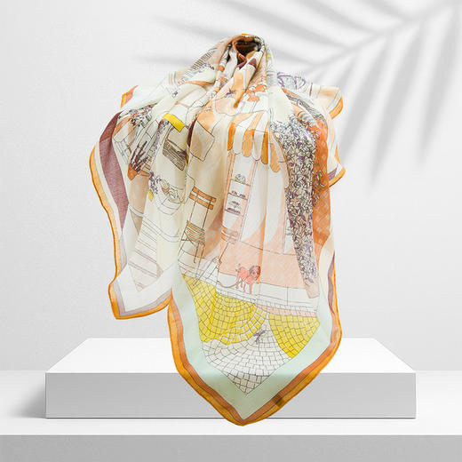 鑫缘  精纺羊绒大方巾 GD0028 商品图6