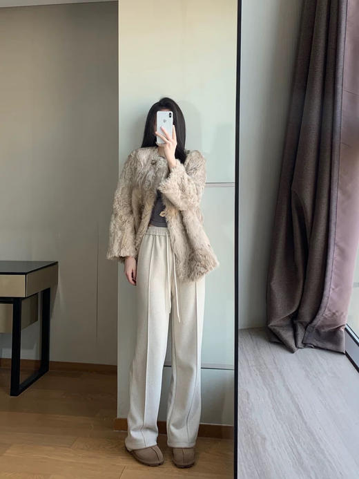 【人字纹羊毛裤直筒毛呢裤】肉眼可见的厚实，入秋必备神裤！立体修身剪裁➕巨显瘦中缝线，神裤本尊，没有平替！-XJC 商品图12