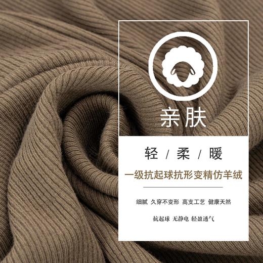 岸纾 精仿羊绒高弹力保暖女款打底衫（多色可选） 商品图2