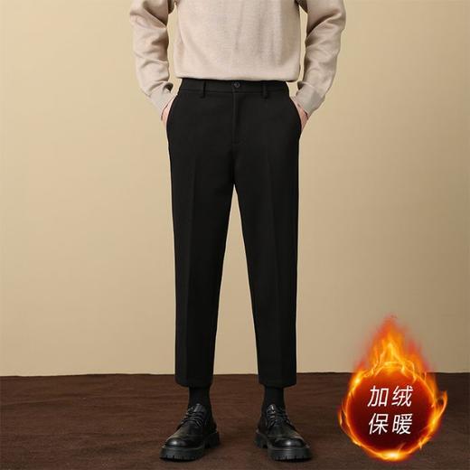 毛呢西裤！男加绒加厚休闲商务直筒裤！2025男士职业裤子冬季长裤毛料西装裤！ 商品图8