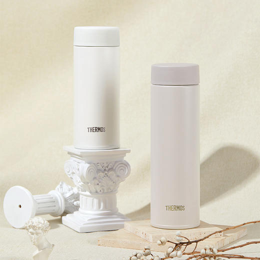 THERMOS 膳魔师 高真空不锈钢保温杯 TCOQ-480S GY 480ml 直饮杯 城堡灰 商品图2