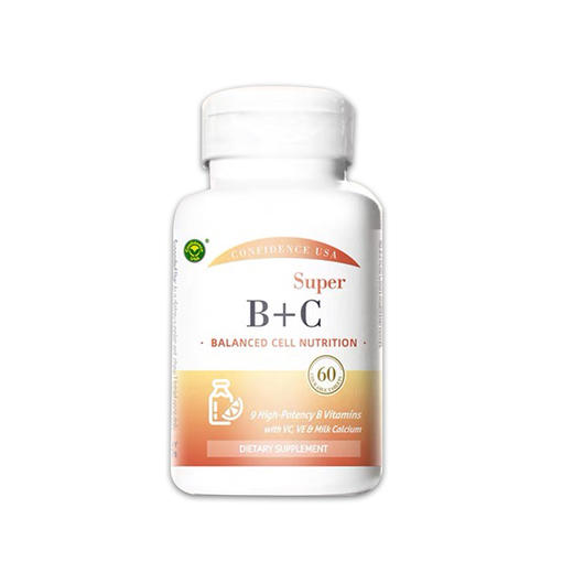 美国信心药业超级维B+C咀嚼片 （男女适用）60片/瓶     A-5432 （效期28-6） 商品图0