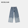 Herlian2025冬季新品水洗弯刀牛仔裤 商品缩略图0