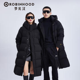 黑钻长款鹅绒羽绒服 蓄热内里芯片科技