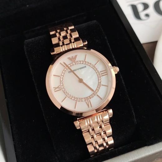 Armani阿玛尼满天星手表女士男士镶钻石英防水轻奢腕表 商品图10