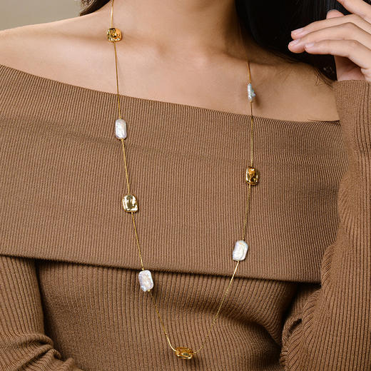 【下单任意两件送手串一个】MANREYA玛芮雅2025秋冬毛衣链系列丨巴洛克珍珠、虎眼石、贝母、淡水珍珠的点缀 时尚百搭 多种款式 商品图10