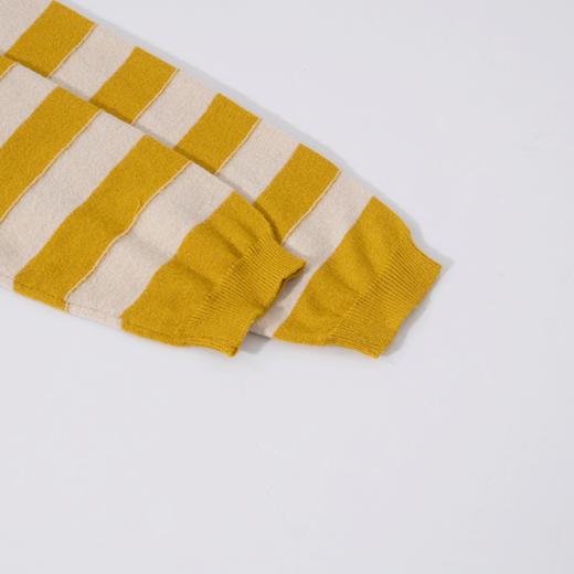 茧墨 慵懒风减龄条纹长袖针织衫 商品图4