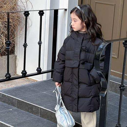 【YW】无忧购儿童韩版休闲小方块中长款羽绒服外套2410（截单后7天发货) 商品图3
