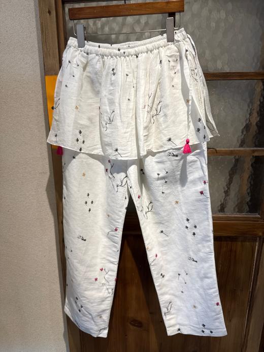 BUNON 印花褶边拼接长裤(BN2591) 商品图2