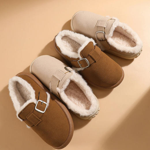 【尺码偏小！拍大一码！】逸茉 豆包勃肯全包棉鞋/半跟棉拖鞋 IM2553 /IM2552 居家出行两用，抗折耐穿不易变形；全新升级软支撑，高弹减震；可拆洗毛绒鞋垫；轻盈平底，步履平稳舒适 商品图5