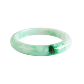 【天然正品】A货翡翠天然细腻糯种飘辣阳绿翡翠手镯54号（皆取最大值）女士310325AH22