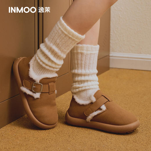 【尺码偏小！拍大一码！】逸茉 豆包勃肯全包棉鞋/半跟棉拖鞋 IM2553 /IM2552 居家出行两用，抗折耐穿不易变形；全新升级软支撑，高弹减震；可拆洗毛绒鞋垫；轻盈平底，步履平稳舒适 商品图10